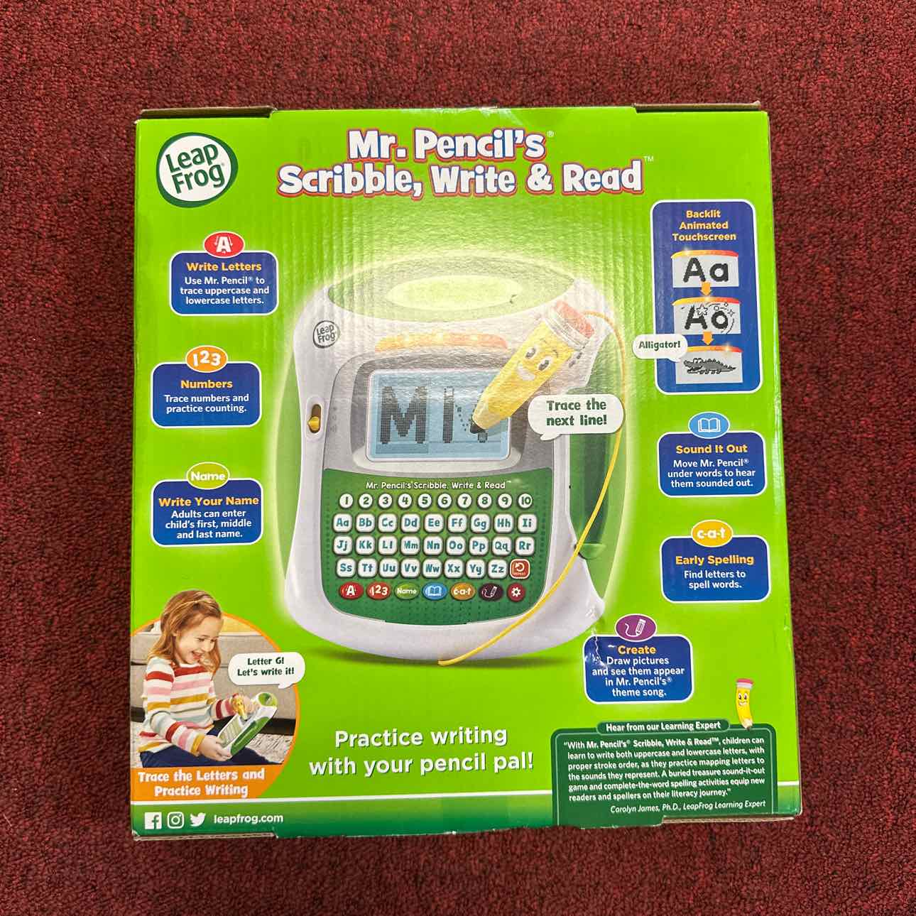 NEW LeapFrog Mr Pencil's Writing Tablet Toys