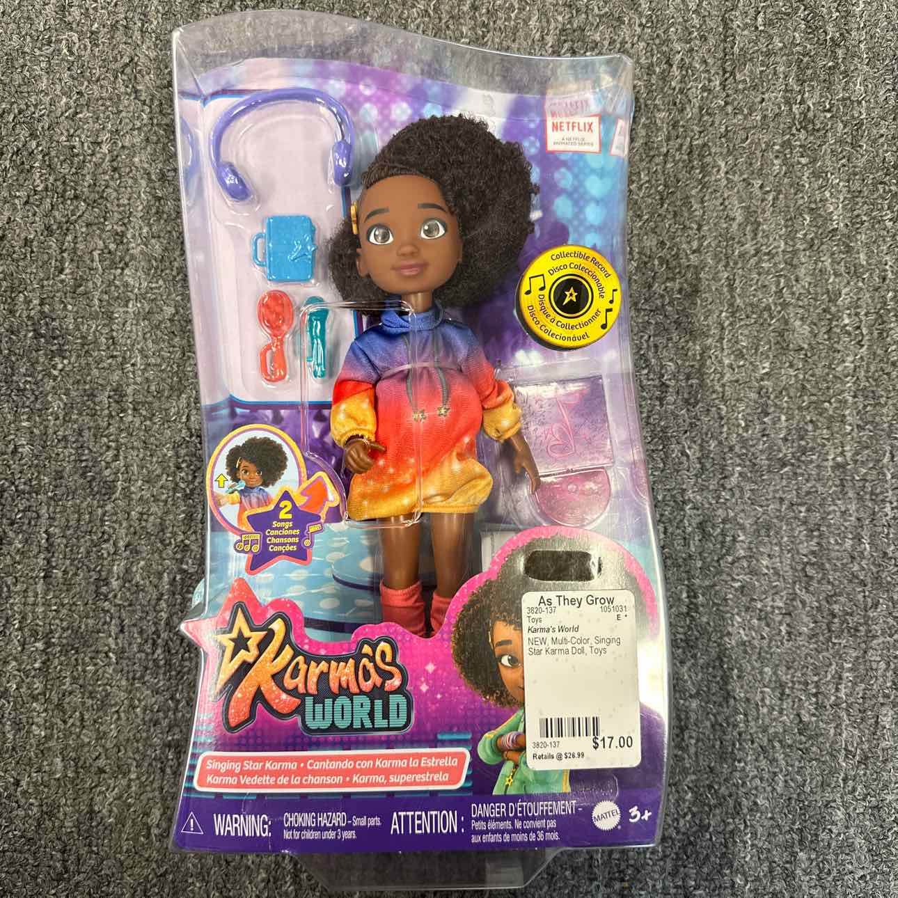 NEW Karma's World Singing Star Karma Doll Toys