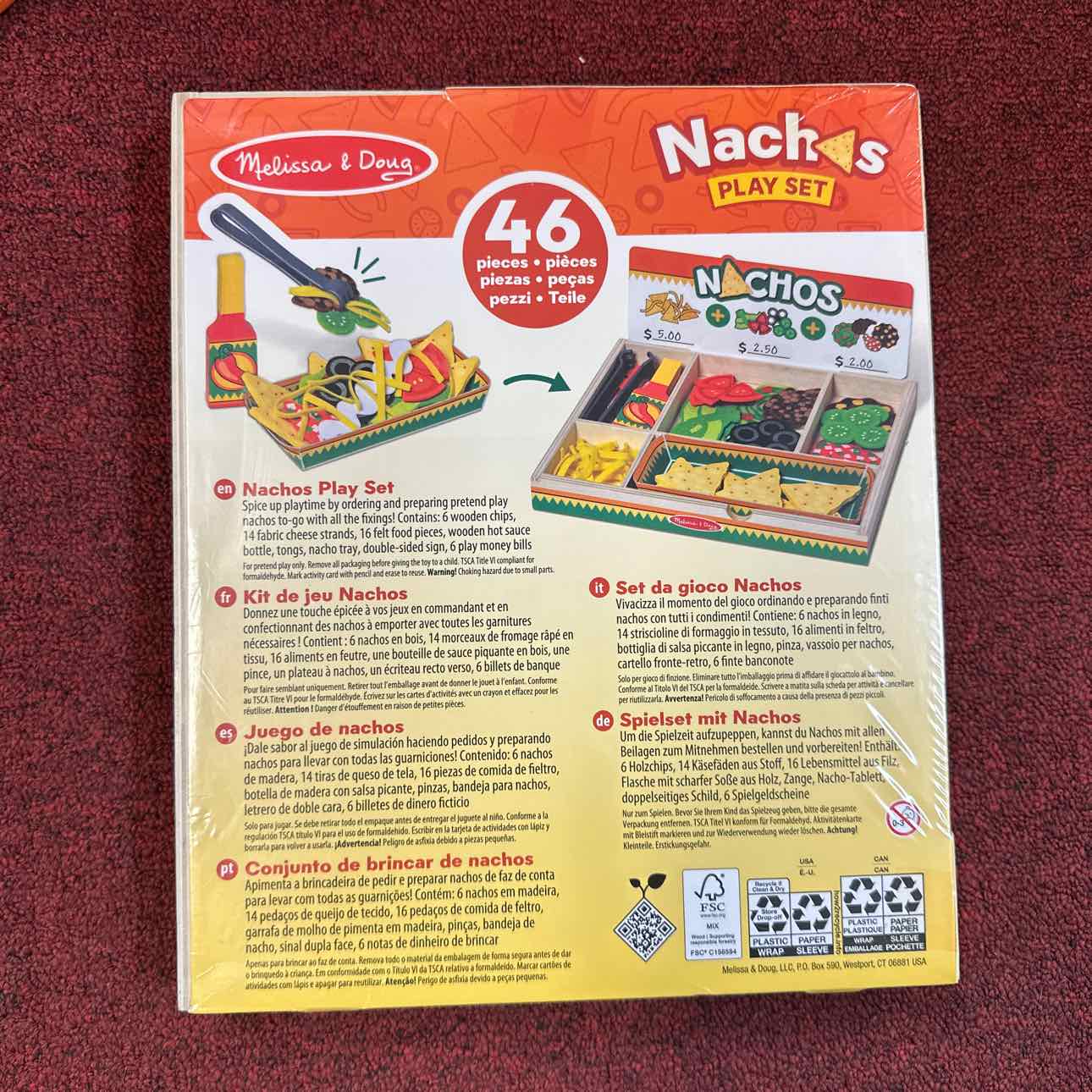 NEW MelissaDoug Wooden Nachos Toys