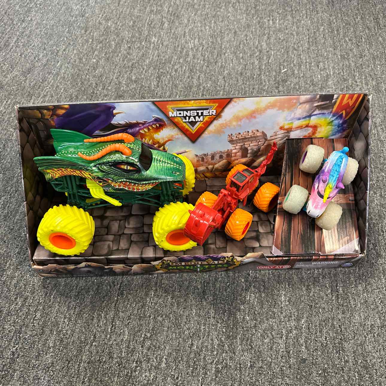 NEW Monster Jam 3 pack Vehicles Toys