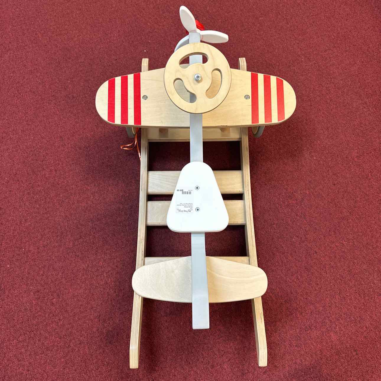 Wonder & Wise Wooden Airplane Rocker/Ride On Toys